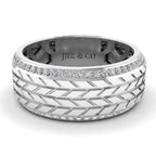 JBR Tyre Mechanism Sterling Silver Band - JBR Jeweler
