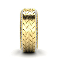 JBR Tyre Mechanism Sterling Silver Band - JBR Jeweler