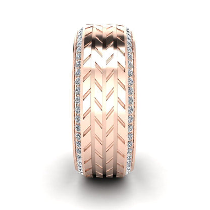 JBR Tyre Mechanism Sterling Silver Band - JBR Jeweler