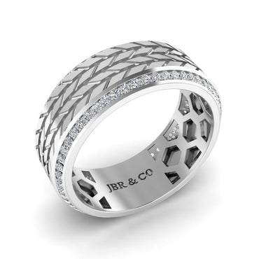 JBR Tyre Mechanism Sterling Silver Band - JBR Jeweler