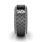 JBR Tyre Mechanism Sterling Silver Band - JBR Jeweler