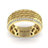 JBR Tyre Mechanism Sterling Silver Band - JBR Jeweler