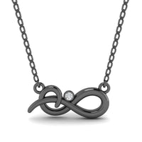 JBR Unique Infinity Sterling Silver Necklace Pendate - JBR Jeweler