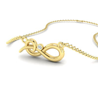 JBR Unique Infinity Sterling Silver Necklace Pendate - JBR Jeweler