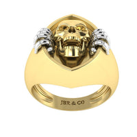 JBR Unisex Skull and Bone Sterling Silver Ring - JBR Jeweler