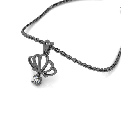 JBR Vintage Crown Sterling Silver Necklace - JBR Jeweler