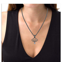 JBR Vintage Crown Sterling Silver Necklace - JBR Jeweler