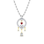 JBR Vintage Dangle Design Sterling Silver Pendant Necklace - JBR Jeweler