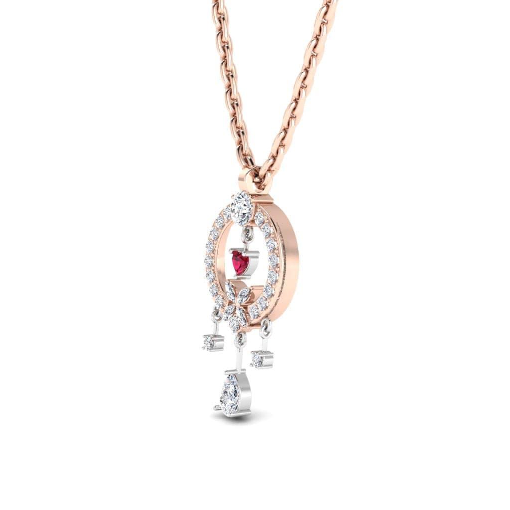 JBR Vintage Dangle Design Sterling Silver Pendant Necklace - JBR Jeweler