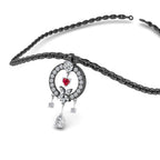 JBR Vintage Dangle Design Sterling Silver Pendant Necklace - JBR Jeweler