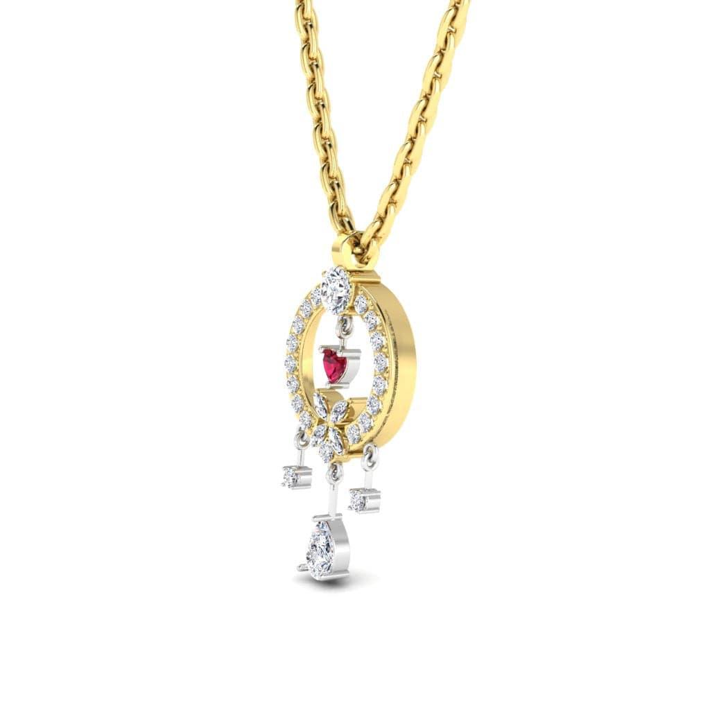 JBR Vintage Dangle Design Sterling Silver Pendant Necklace - JBR Jeweler