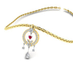 JBR Vintage Dangle Design Sterling Silver Pendant Necklace - JBR Jeweler