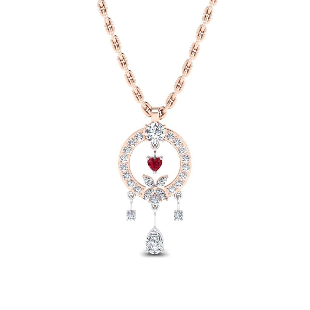 JBR Vintage Dangle Design Sterling Silver Pendant Necklace - JBR Jeweler