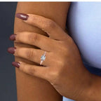 JBR Vintage Solitaire Engagement Ring In Sterling Silver - JBR Jeweler