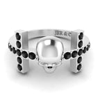 JBR Witchy Geeky Skull Womens Ring In Sterling Silver - JBR Jeweler