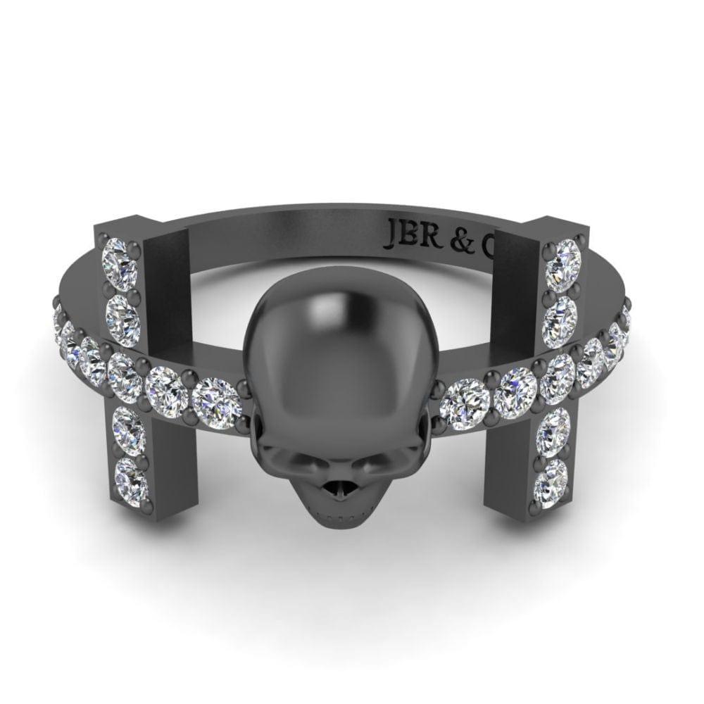 JBR Witchy Geeky Skull Womens Ring In Sterling Silver - JBR Jeweler