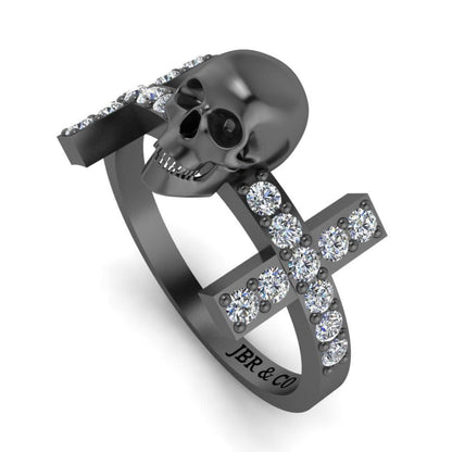 JBR Witchy Geeky Skull Womens Ring In Sterling Silver - JBR Jeweler