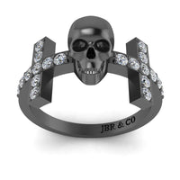 JBR Witchy Geeky Skull Womens Ring In Sterling Silver - JBR Jeweler