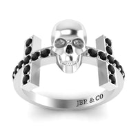 JBR Witchy Geeky Skull Womens Ring In Sterling Silver - JBR Jeweler