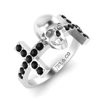 JBR Witchy Geeky Skull Womens Ring In Sterling Silver - JBR Jeweler