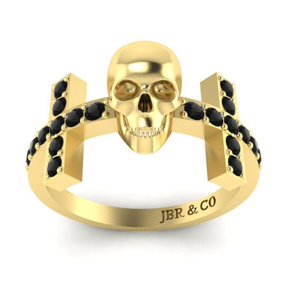 JBR Witchy Geeky Skull Womens Ring In Sterling Silver - JBR Jeweler