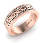 JBR Woven Two Tone Sterling Silver Stackable Band - JBR Jeweler