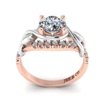 JBR Wrapping Round Cut Sterling Silver Wedding Ring - JBR Jeweler