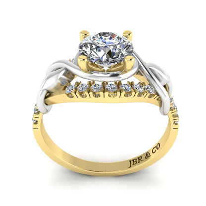 JBR Wrapping Round Cut Sterling Silver Wedding Ring - JBR Jeweler