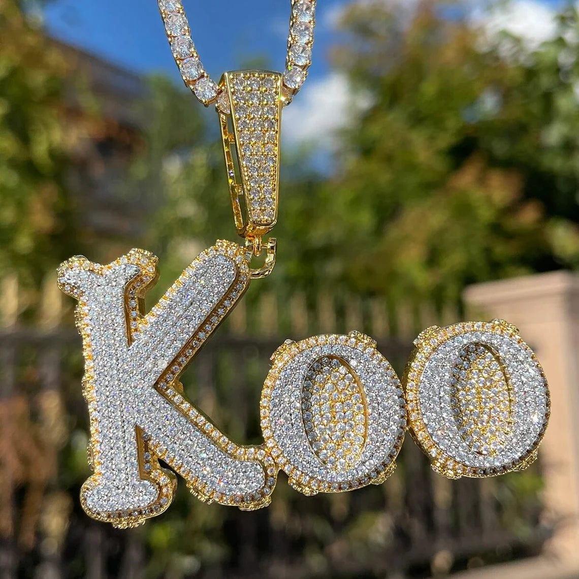 Iced out 2025 k pendant