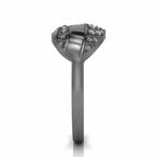 Leaf Pattern Round Cut Sterling silver Ring - JBR Jeweler