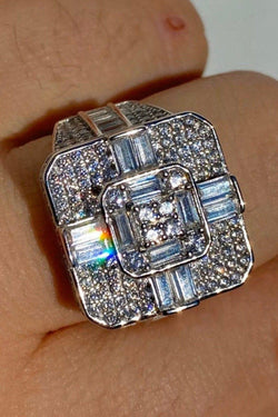 Luxury Hip hop Fully Iced Out Moissanite Baguette Diamond Champion Men's Rings - JBR Jeweler