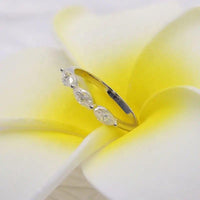 Marquise Cut Dainty Moissanite Stacking Wedding Ring - JBR Jeweler