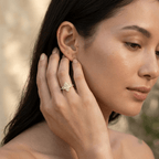 Marquise moissanite ring for engagement and bridal gifts