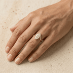 Marquise cut solitaire ring for proposal and engagement