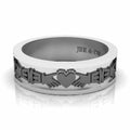 Men's Celtic Sterling Silver Claddagh Ring - JBR Jeweler