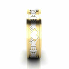 Men's Celtic Sterling Silver Claddagh Ring - JBR Jeweler