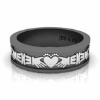 Men's Celtic Sterling Silver Claddagh Ring - JBR Jeweler