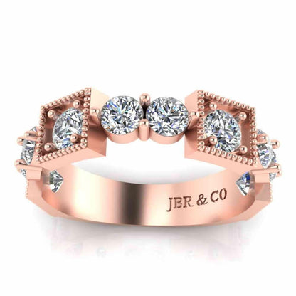 Milgrain Vintage Women's Band In Sterling Silver - JBR Jeweler