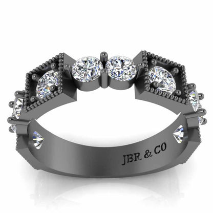 Milgrain Vintage Women's Band In Sterling Silver - JBR Jeweler