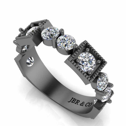 Milgrain Vintage Women's Band In Sterling Silver - JBR Jeweler