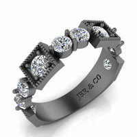 Milgrain Vintage Women's Band In Sterling Silver - JBR Jeweler