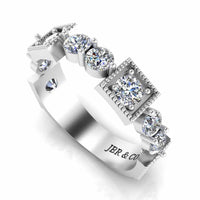 Milgrain Vintage Women's Band In Sterling Silver - JBR Jeweler