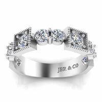 Milgrain Vintage Women's Band In Sterling Silver - JBR Jeweler