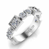 Milgrain Vintage Women's Band In Sterling Silver - JBR Jeweler