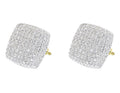 Moissanite Round Diamond Sterling Silver Stud Diamond Earring, For Women, Anniversary Gift For Her - JBR Jeweler