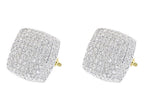 Moissanite Round Diamond Sterling Silver Stud Diamond Earring, For Women, Anniversary Gift For Her - JBR Jeweler