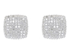 Moissanite Round Diamond Sterling Silver Stud Diamond Earring, For Women, Anniversary Gift For Her - JBR Jeweler