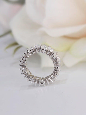 Pear Cut Lab-Grown Diamond Full Eternity Wedding Band Ring - JBR Jeweler