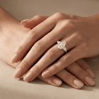 Pear Cut Moissanite Ring for Wedding Proposal