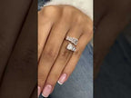 2.99 Carat Emerald Cut Lab Grown Diamond Wrap Ring Video